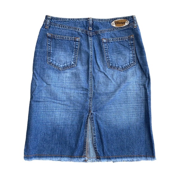 Vintage Bongo Juniors Low Rise Medium Wash Denim Skirt - Picture 4 of 5